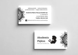 wizytówki Akademia Piękna