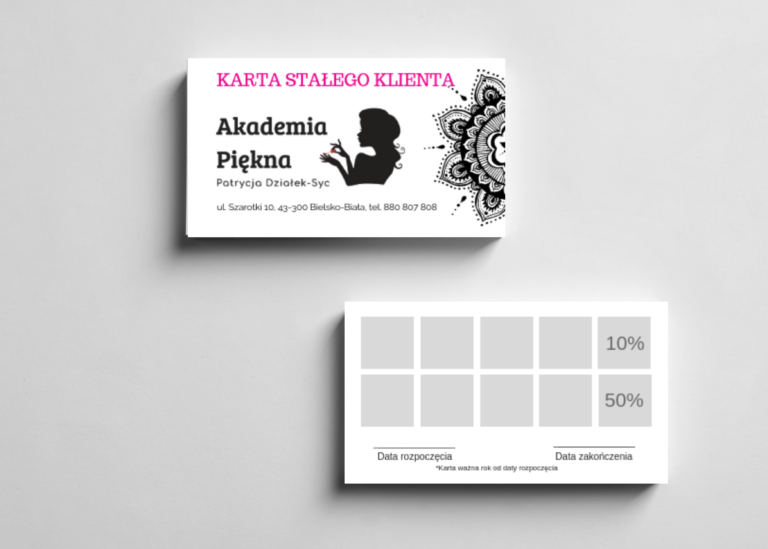 Karta stałego Klienta Akademia Piękna