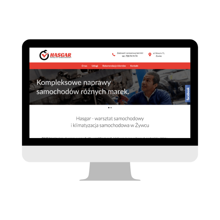 Strona internetowa Hasgar